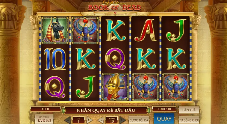 Hành Trình Đột Kích Hầm Mộ Slot Game Book Of Dead Tại BomWin Săn Jackpot Triệu Đô