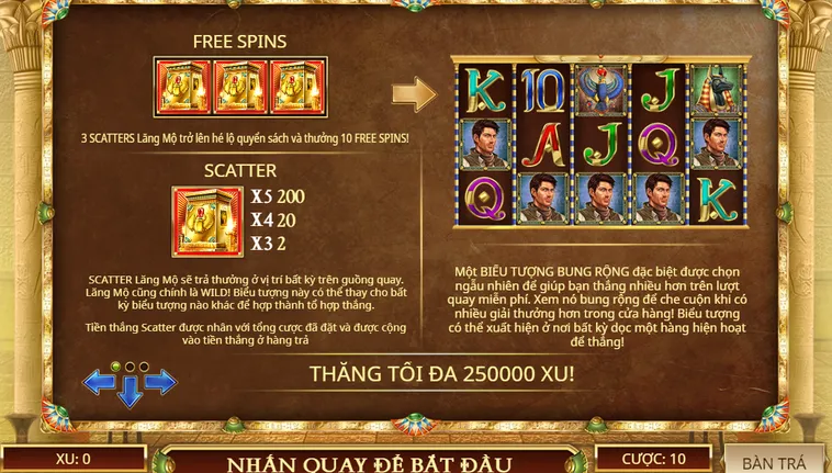 Hành Trình Đột Kích Hầm Mộ Slot Game Book Of Dead Tại BomWin Săn Jackpot Triệu Đô