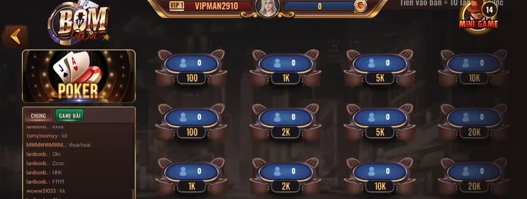 Thần Bài Đại Chiến Săn Jackpot Triệu Đô Tại Poker Tại BomWin