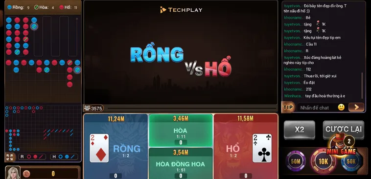 Tuyệt Chiêu Thống Trị Sảnh Rồng Hổ Live Slot Tại BomWin Ăn Tiền Khủng