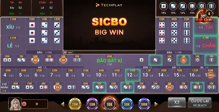 Phân Tích Thuật Toán Ma Trận Xúc Xắc Tại Sicbo BigWin Tại BomWin