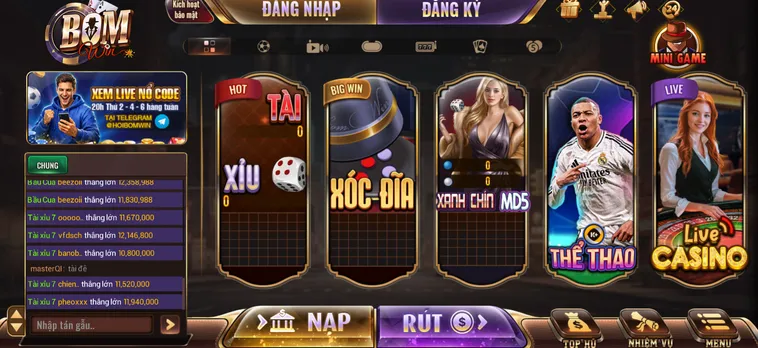 BomWin - Cổng Game Bom Win - Đỉnh Cao Game Bài Hàng Đầu Châu Á