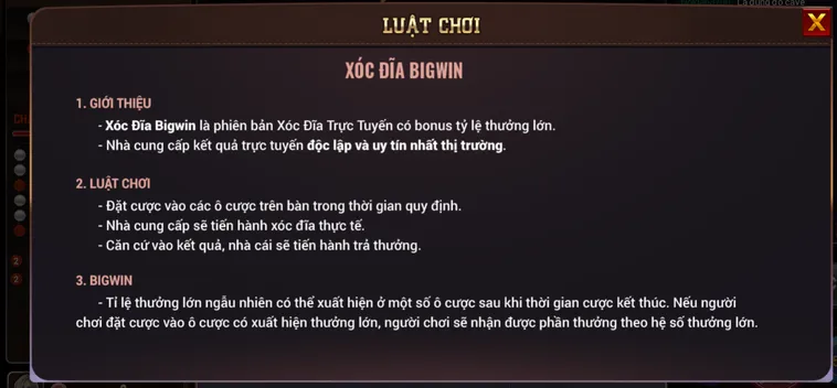 Cẩm Nang Thực Chiến Sảnh Xóc Đĩa BigWin Tại BomWin Săn Lợi Nhuận Khủng